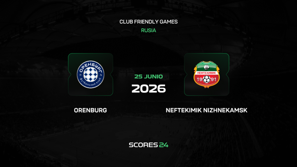 FC Orenburg vs Neftekhimik | 25 de Junio de 2026 | Partidos amistosos | 07:00