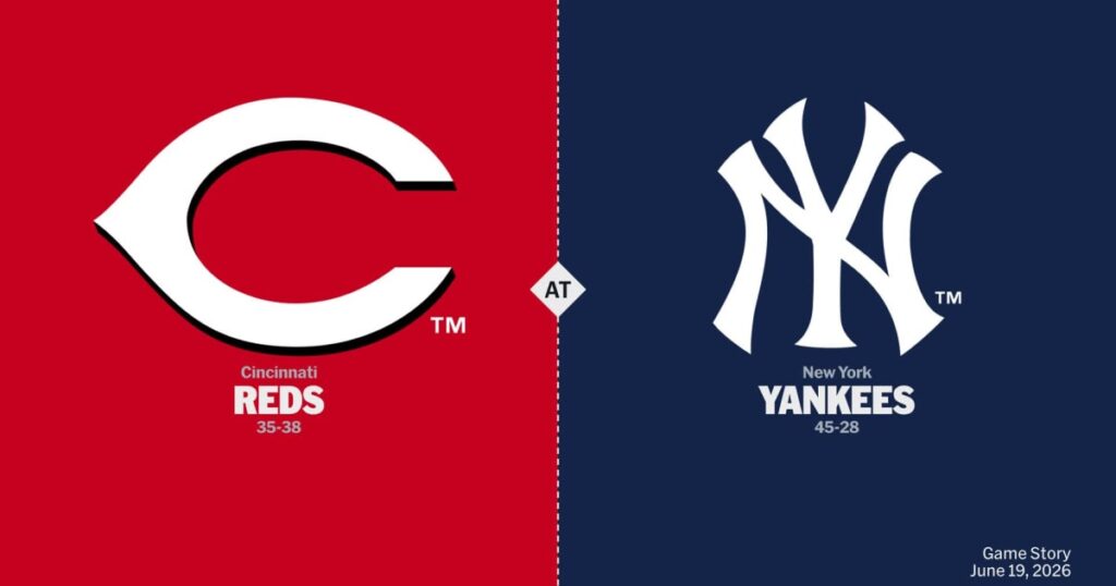 Cincinnati Reds vs New York Yankees — Domingo 21/06/2026 | 12:35