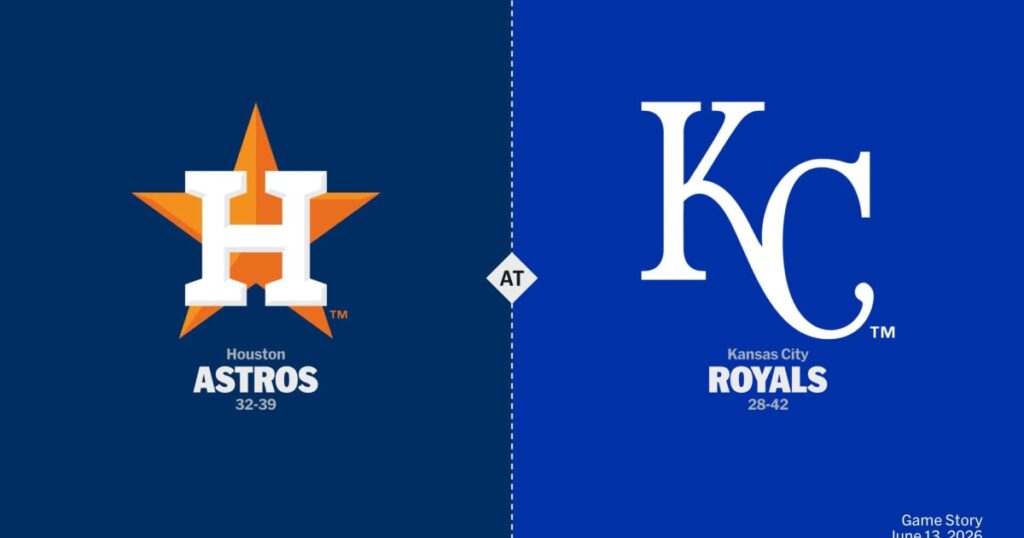 Houston Astros vs Kansas City Royals — Domingo 14/06/2026 | 13:10