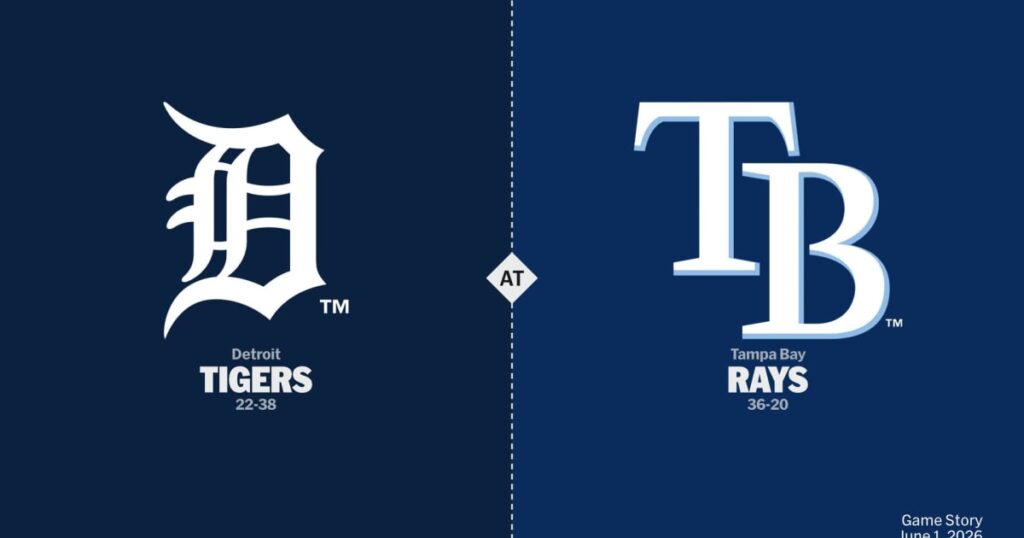 Detroit Tigers vs Tampa Bay Rays — 12:10