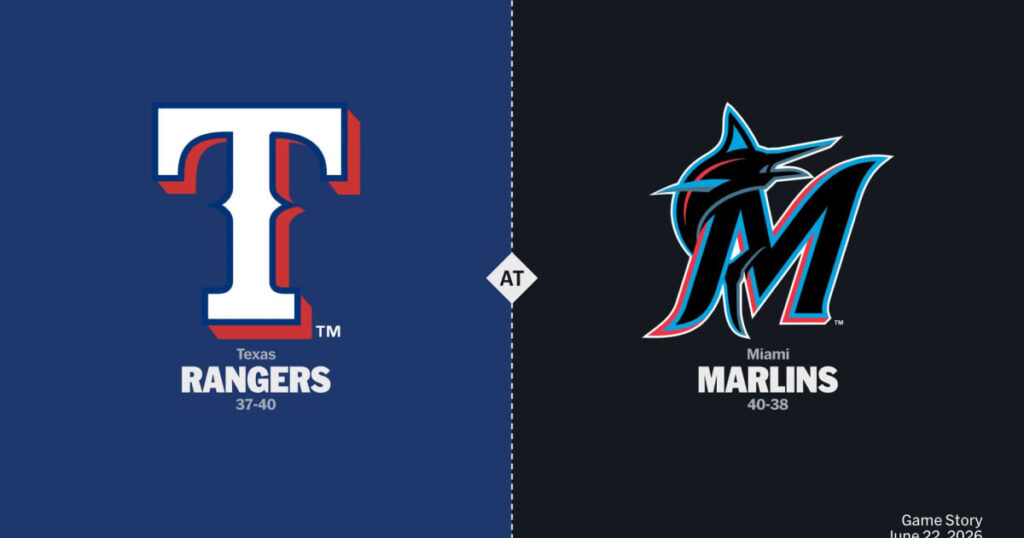 Texas Rangers vs Miami Marlins — Miércoles 24/06/2026 | 11:10