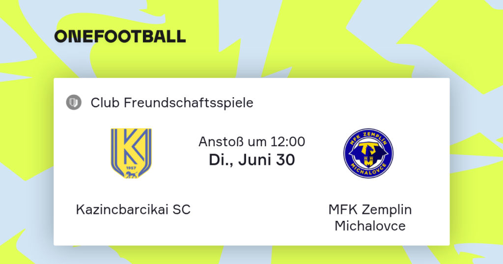 Kazincbarcikai SC vs Zemplin Michalovce | 30 de Junio de 2026 | Partidos amistosos | 07:00