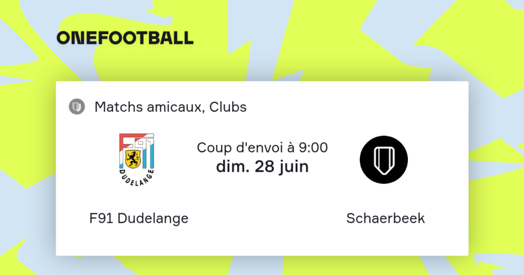F91 Dudelange vs Crossing Schaerbeek | 28 de Junio de 2026 | Partidos amistosos | 04:00