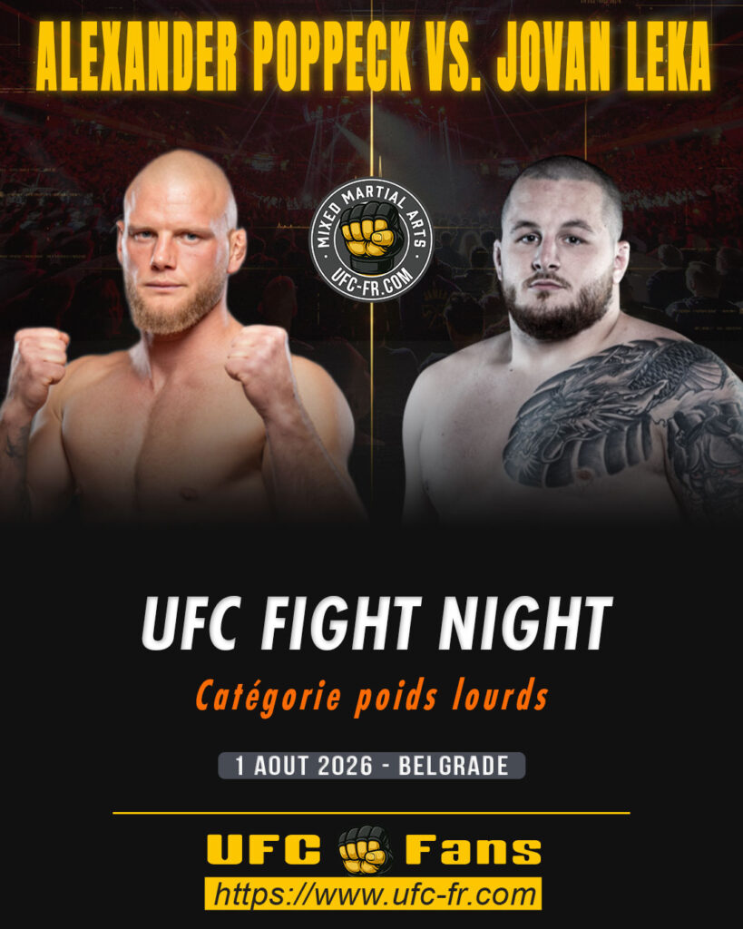 🔥 Heavyweight – Jovan Leka vs Alexander Poppeck — 🗓 Sáb 01/08/2026 — ⏰ 09:00 aprox.