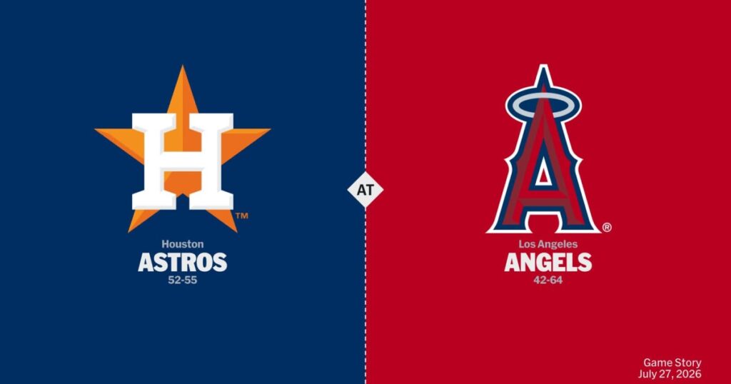 Houston Astros vs Los Angeles Angels — Miércoles 29/07/2026 | 20:38 ⚾🔥