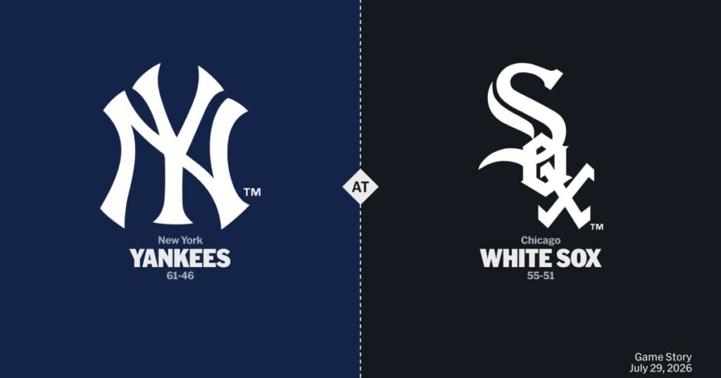 New York Yankees vs Chicago White Sox — Jueves 30/07/2026 | 13:10 ⚾🔥