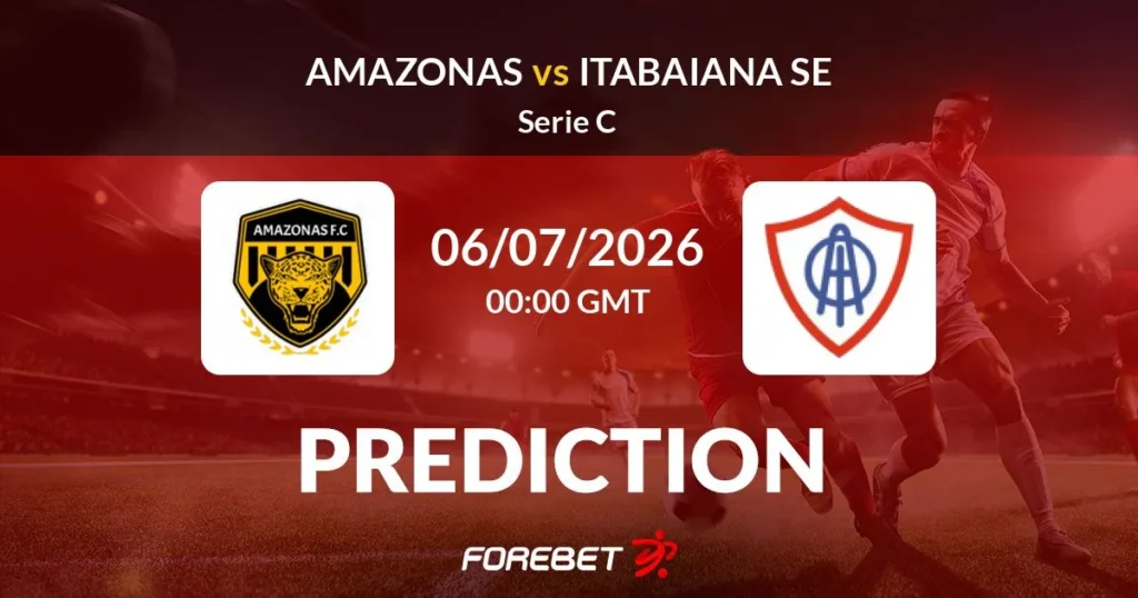 Amazonas FC vs Itabaiana | 06 de Julio de 2026 | Serie c | 19:00