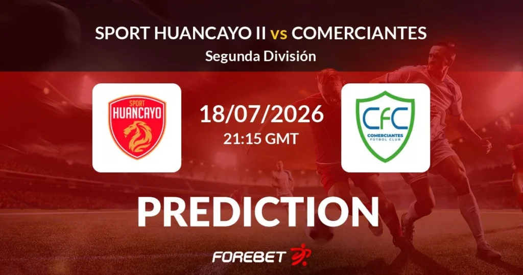 Sport Huancayo II vs Comerciantes FC | 18 de Julio de 2026 | Copa de la liga perú | 15:15