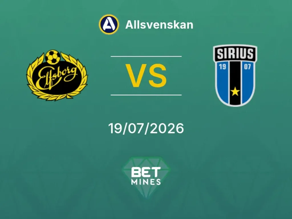 IF Elfsborg vs IK Sirius | 19 de Julio de 2026 | Liga sueca | 09:30