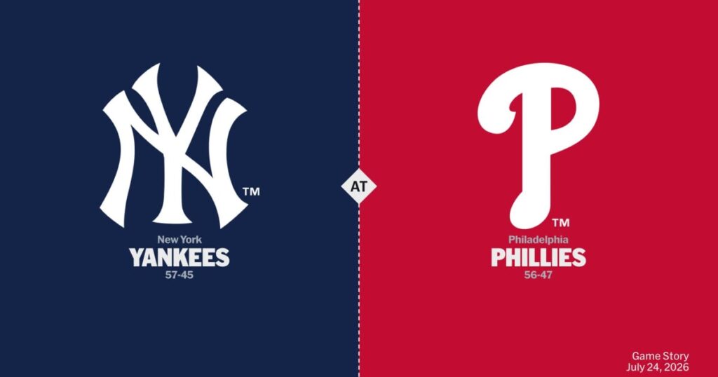 New York Yankees vs Philadelphia Phillies — Domingo 26/07/2026 | 18:20 ⚾🔥