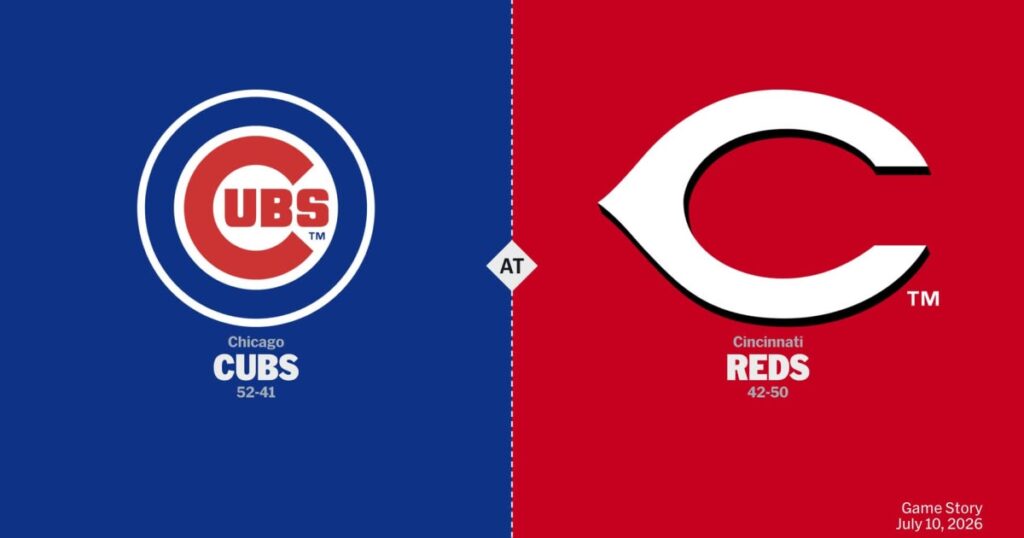 Chicago Cubs vs Cincinnati Reds — Sábado 11/07/2026 | 18:10 ⚾🔥