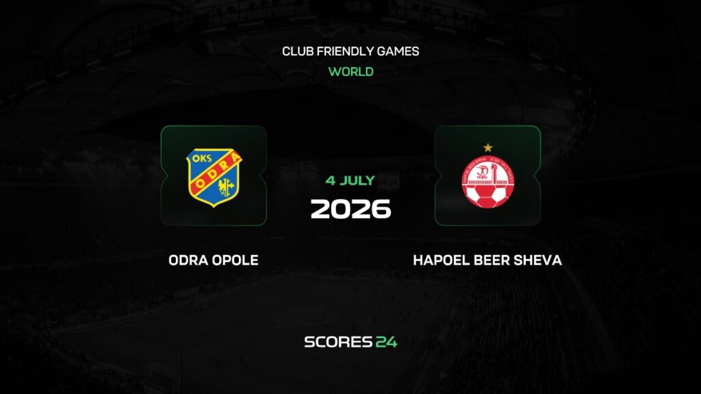 Odra Opole vs Hapoel Beer Sheva | 04 de Julio de 2026 | Partidos amistosos | 03:00