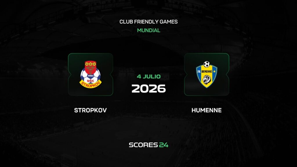 Humenné vs MSK Tesla Stropkov | 04 de Julio de 2026 | Partidos amistosos | 03:00