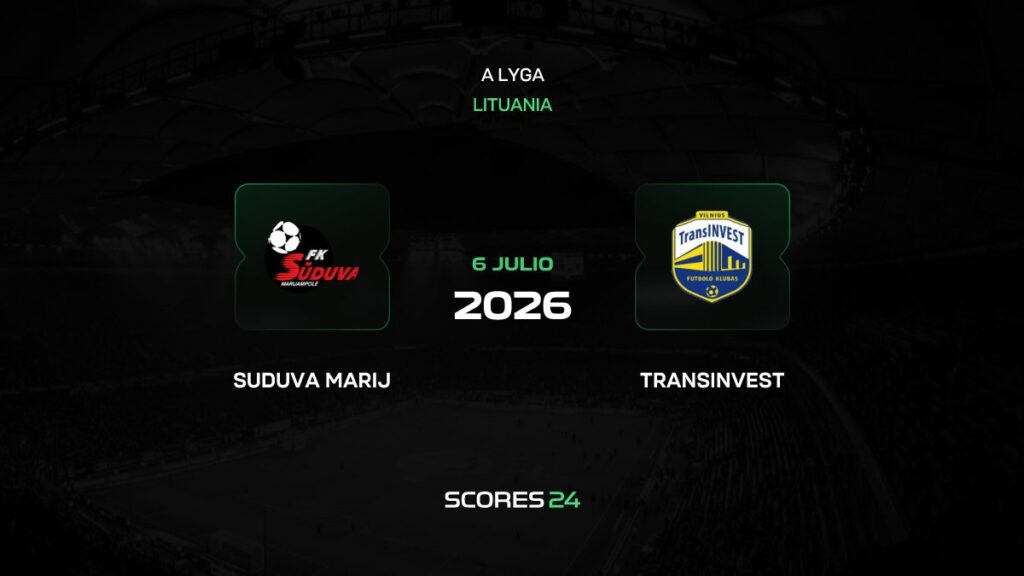 Sūduva vs FK TransINVEST | 06 de Julio de 2026 | Liga lituania | 10:45