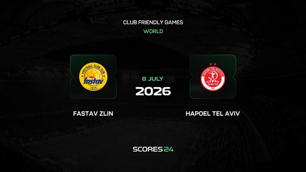 FC Zlín vs Hapoel Tel Aviv | 08 de Julio de 2026 | Partidos amistosos | 04:00