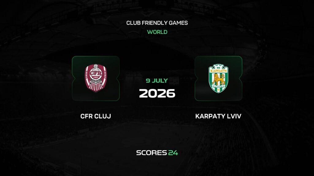 CFR Cluj vs Karpaty Lviv | 09 de Julio de 2026 | Partidos amistosos | 09:00