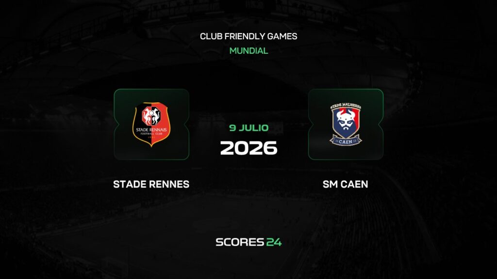 Stade Rennais vs Caen | 09 de Julio de 2026 | Partidos amistosos | 07:00