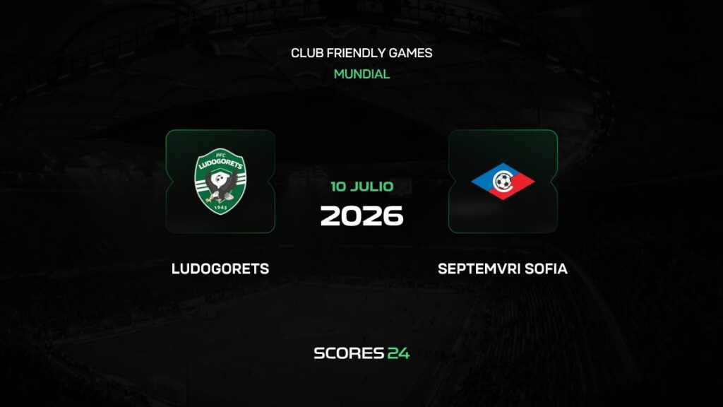Ludogorets vs Septemvri Sofia | 10 de Julio de 2026 | Partidos amistosos | 03:00