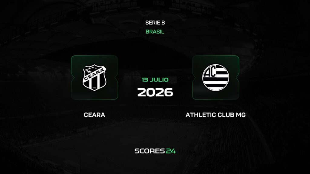 Ceará vs Athletic Club | 13 de Julio de 2026 | Serie b | 18:30