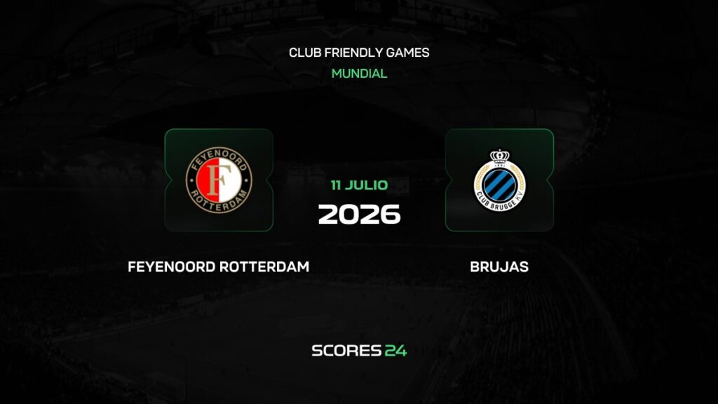 Feyenoord vs Club Brugge | 11 de Julio de 2026 | Partidos amistosos top | 05:00