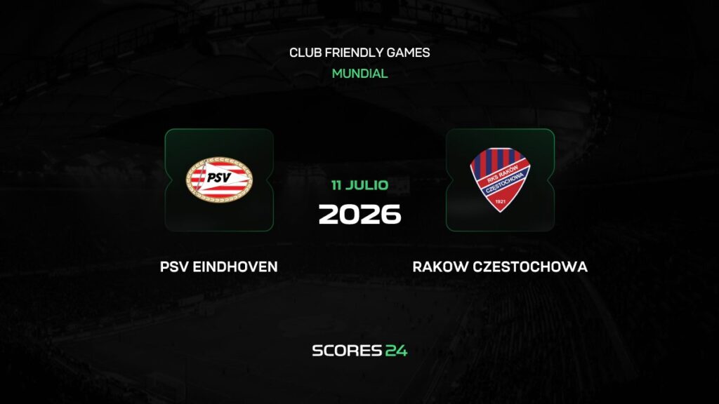 PSV vs Raków Częstochowa | 11 de Julio de 2026 | Partidos amistosos top | 04:00