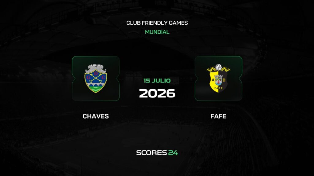 Chaves vs Fafe | 15 de Julio de 2026 | Partidos amistosos | 04:30