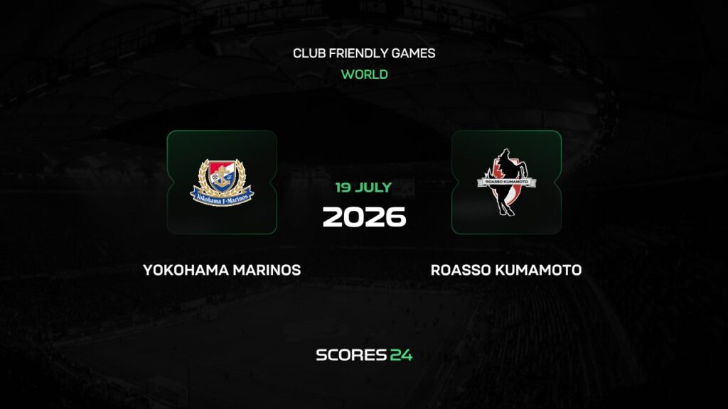 Yokohama F. Marinos vs Roasso Kumamoto | 19 de Julio de 2026 | Partidos amistosos | 03:00