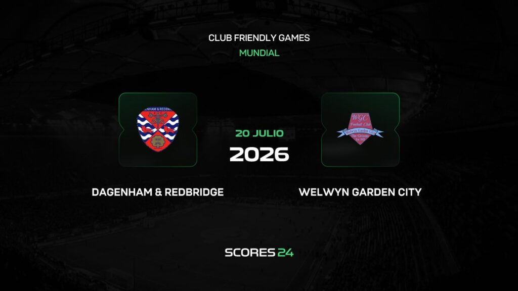 Redbridge vs Welwyn Garden City | 20 de Julio de 2026 | Partidos amistosos | 13:45