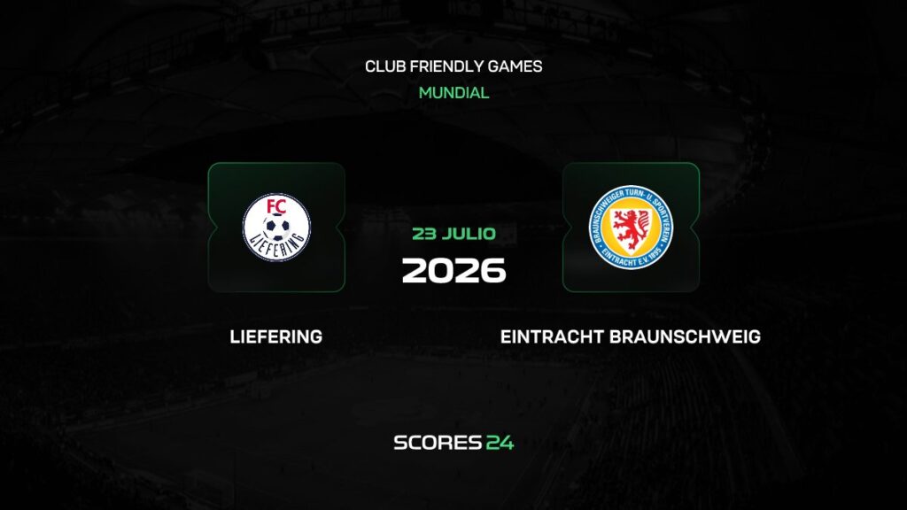 Liefering vs Eintracht Braunschweig | 23 de Julio de 2026 | Partidos amistosos | 03:30