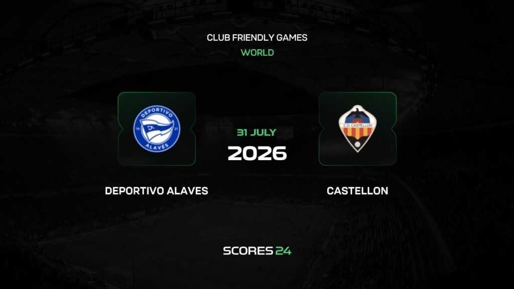 Deportivo Alavés vs CD Castellón | 31 de Julio de 2026 | Partidos amistosos | 03:30