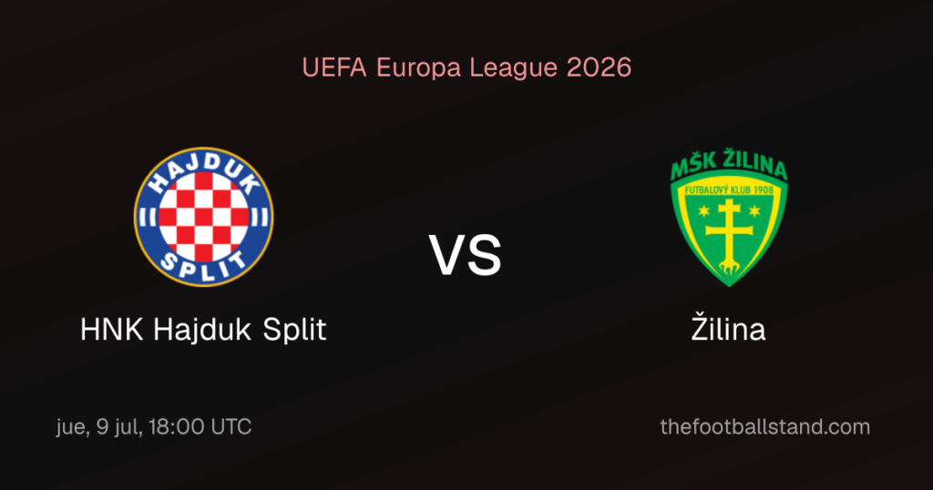 HNK Hajduk Split vs Žilina | 09 de Julio de 2026 | Fase previa europa league | 13:00