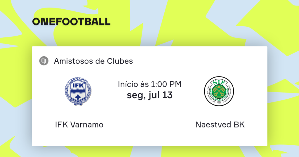IFK Värnamo vs Næstved | 13 de Julio de 2026 | Partidos amistosos | 08:00