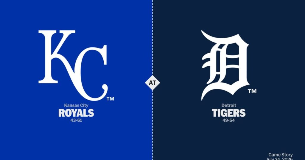 Kansas City Royals vs Detroit Tigers — Domingo 26/07/2026 | 12:40 ⚾