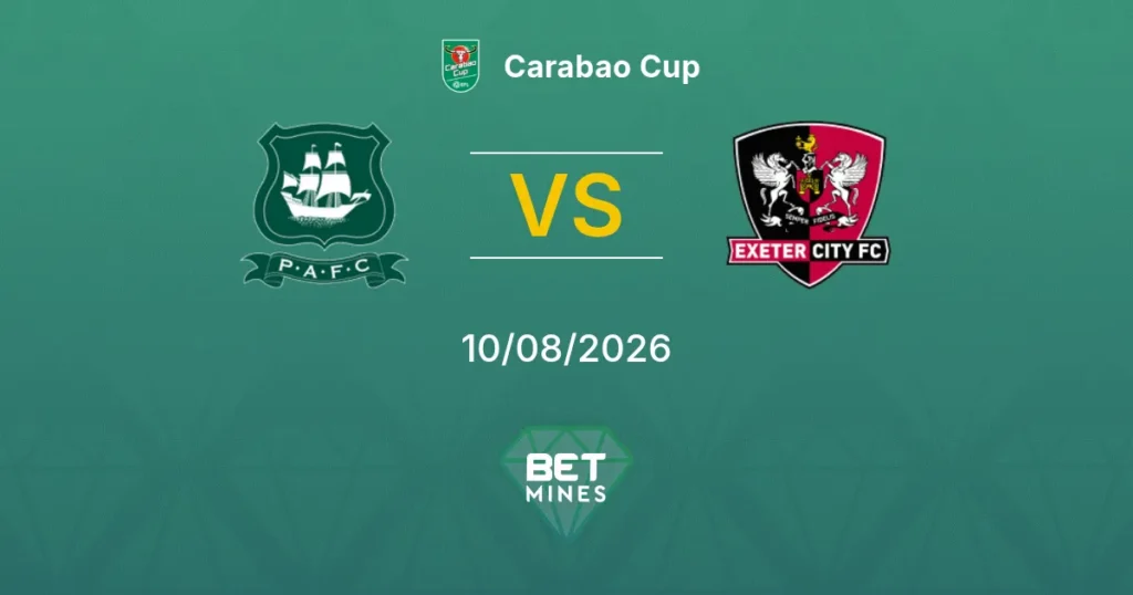 Plymouth Argyle vs Exeter City | 10 de Agosto de 2026 | EFL cup | 14:00