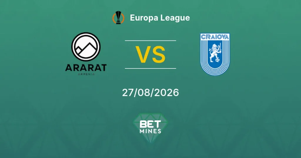 Ararat-Armenia vs Universitatea Craiova | 27 de Agosto de 2026 | Fase previa europa league | 11:00