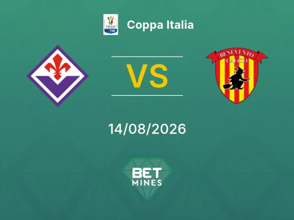 Fiorentina vs Benevento | 14 de Agosto de 2026 | Coppa italia | 14:15