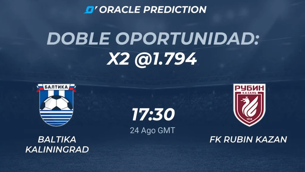 🇷🇺 Baltika Kaliningrad vs Rubin Kazán | 24 de Agosto de 2026 | Premier league rusia | 12:30