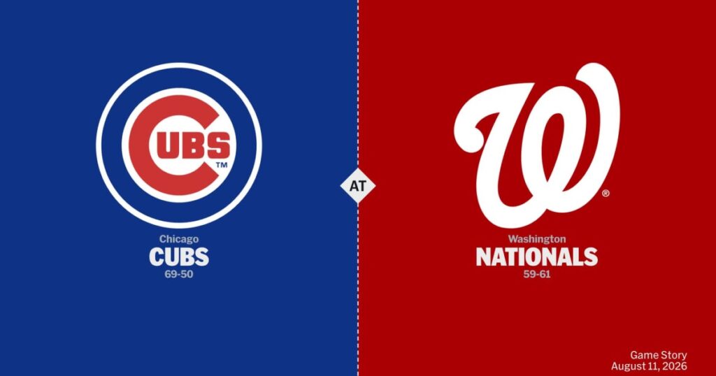Chicago Cubs vs Washington Nationals — Jueves 13/08/2026 | 15:05 ⚾🔥