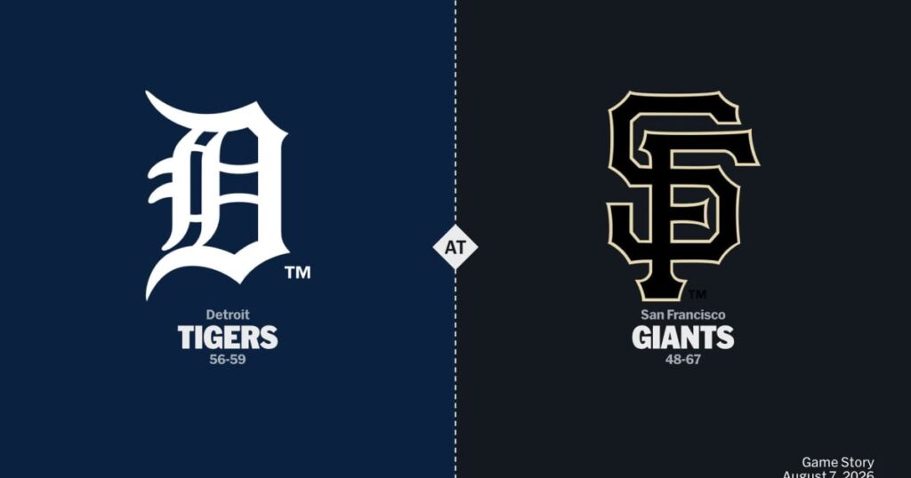 Detroit Tigers vs San Francisco Giants — Domingo 09/08/2026 | 15:05 ⚾🔥