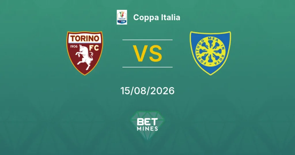 Torino vs Carrarese | 15 de Agosto de 2026 | Coppa italia| 14:15