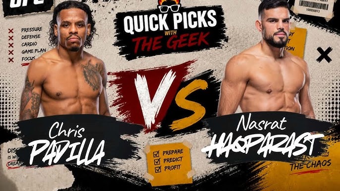 🔥 Lightweight – Chris Padilla vs Nasrat Haqparast — 🗓 Sáb 22/08/2026 — ⏰ 16:00