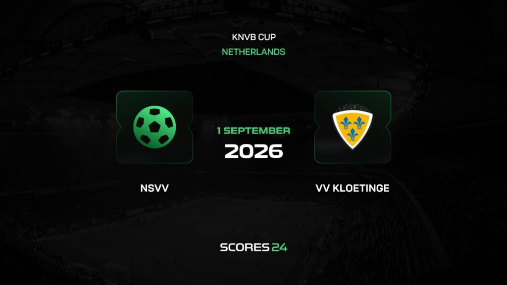 NSVV vs Kloetinge | 01 de Septiembre de 2026 | KNVB beker | 13:00
