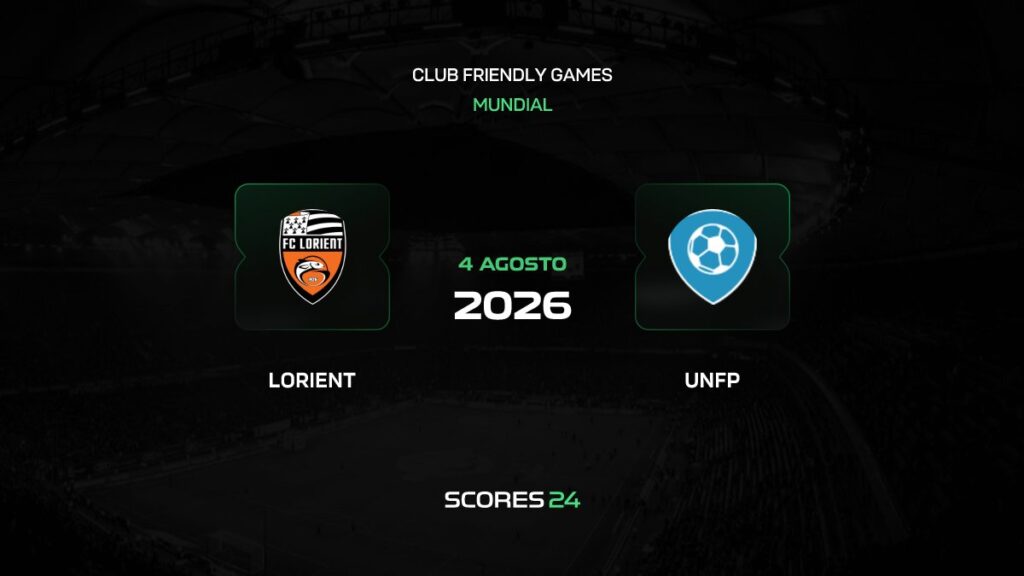 Lorient vs UNFP | 04 de Agosto de 2026 | Partidos amistosos | 09:00