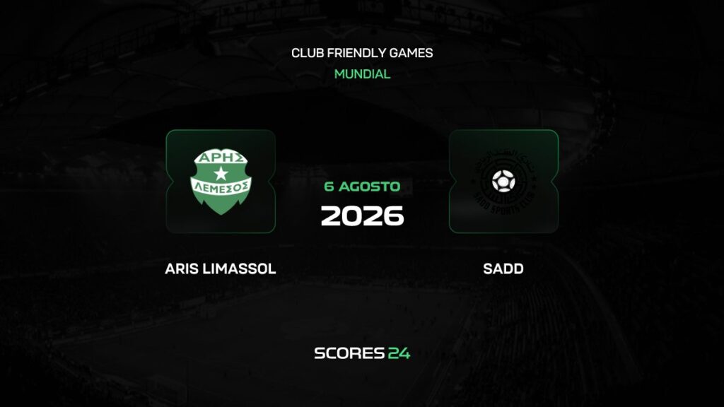 Aris Limassol vs Al-Sadd | 06 de Agosto de 2026 | Partidos amistosos | 11:00