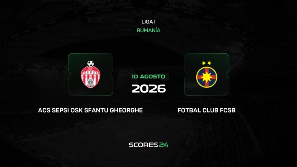 Sepsi vs FCSB | 10 de Agosto de 2026 | Liga rumana | 13:30