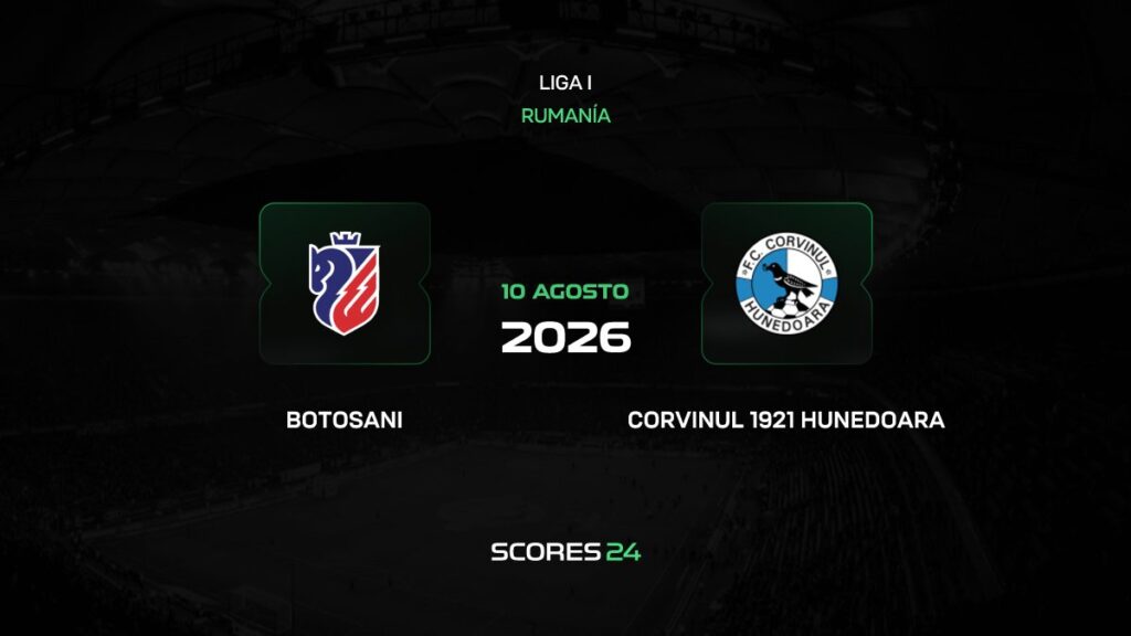 Botosani vs Corvinul Hunedoara | 10 de Agosto de 2026 | Liga rumana | 10:30