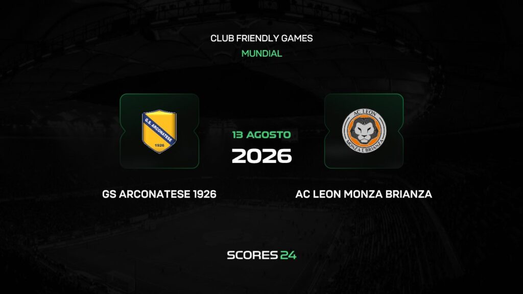 Arconatese vs AC Leon | 13 de Agosto de 2026 | Partidos amistosos | 04:00