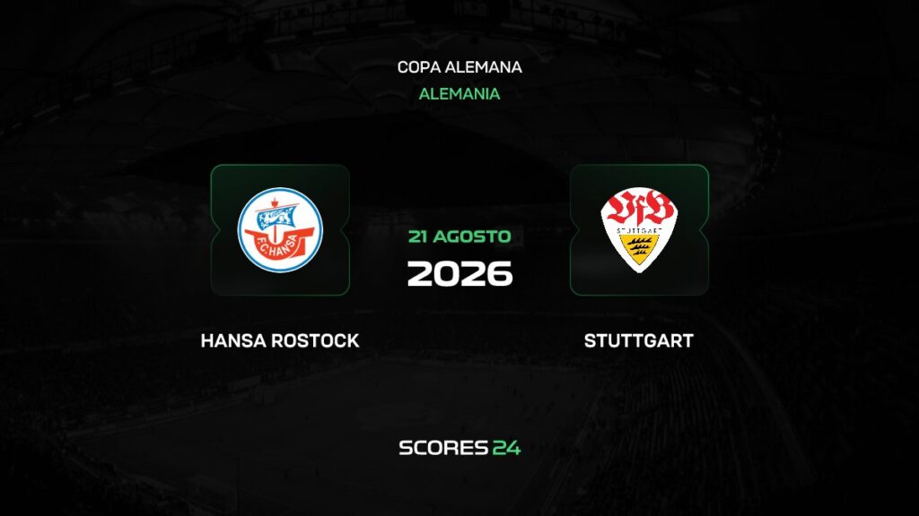 Hansa Rostock vs Stuttgart | 21 de Agosto de 2026 | DFB pokal | 13:45