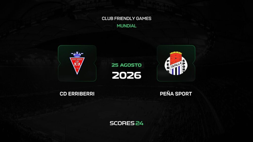 Erriberri vs Peña Sport | 25 de Agosto de 2026 | Partidos amistosos | 12:30