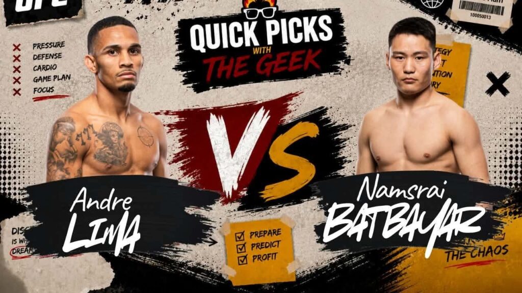 🔥 Flyweight – Namsrai Batbayar vs André Lima — 🗓 Sáb 29/08/2026 — ⏰ 02:00